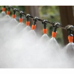 FLYME Arrosage Dirige Buse 10 Goutteur Irrigation Réglable 10 Tee-joints D'égouttement Kit Système D'irrigation De Bricolage Micro Goutte Kit Automatique D'Arrosage De Micro Système Pour L'arrosage De Jardin -Promos Arrosage automatique Magasin 67813813 4