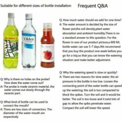 Cisea 4pcs Automatique Plante D'irrigation D'eau Distributeur Cône En Céramique Tête Plante Verseur Goutte à Goutte D'irrigation Pour Jardin, Plante D'intérieur, Fleurs -Promos Arrosage automatique Magasin 68076098 5