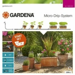 Gardena Kit D'arrosage Goutte-à-goutte Pour Plantes En Pots M - GARDENA 13001-20